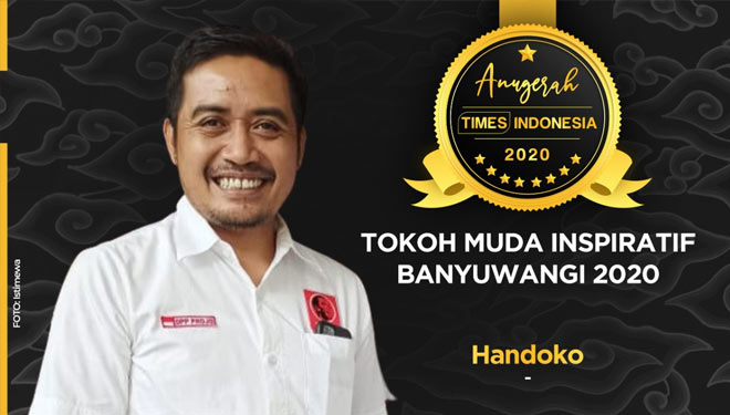 Sekjen DPP Projo Handoko Raih Penghargaan Tokoh Muda Inspiratif Banyuwangi 2020. (Grafis: Dena Setya/TIMES Indonesia)
