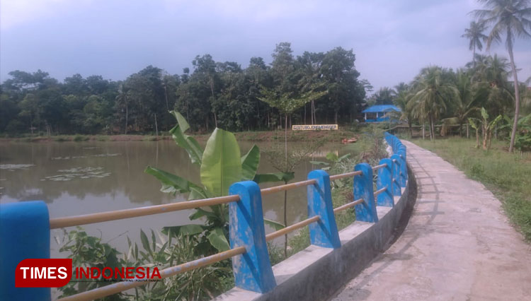 Akses jalan menuju Situ Bojongmengger Ciamis (foto: Natasya/TIMES Indonesia)