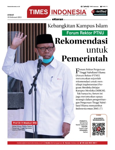 Edisi Jumat 19 Februari 2021: E-Koran, Bacaan Positif Masyarakat 5.0 