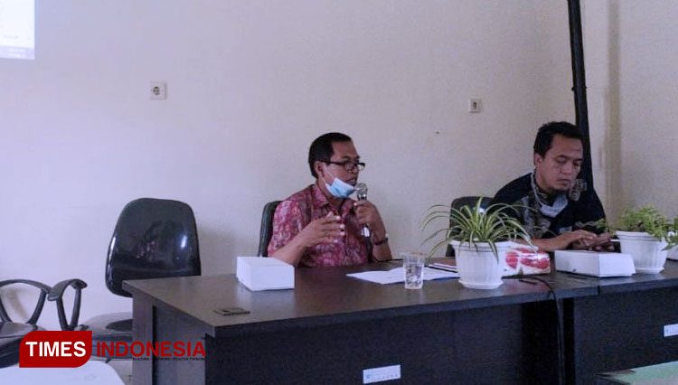 Koordinator BPP Kostratani sedang memberi arahan pada kegiatan tersebut. (FOTO: AJP TIMES Indonesia)