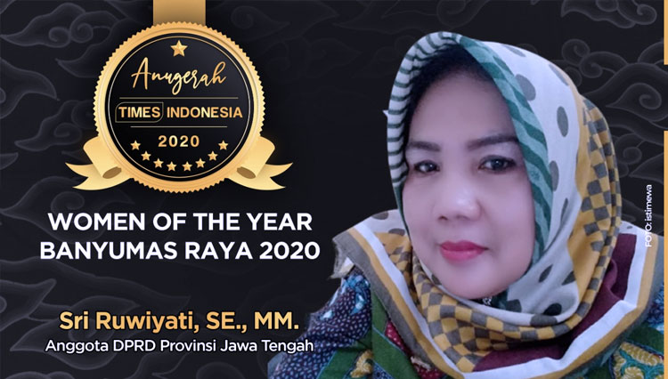 Sri Ruwiyati, Women of The Year Banyumas Raya 2020. (Grafis: Dena Setya/TIMES Indonesia)