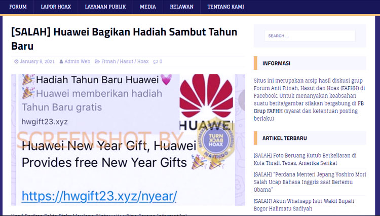 cek fakta huawei 4
