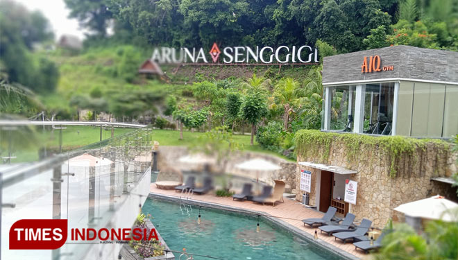 Aruna Senggigi Resort & Convention yang terletak tepat di pusat kawasan wisata Senggigi, Lombok Barat.(Foto: Anugrah Dany/TIMES Indonesia)