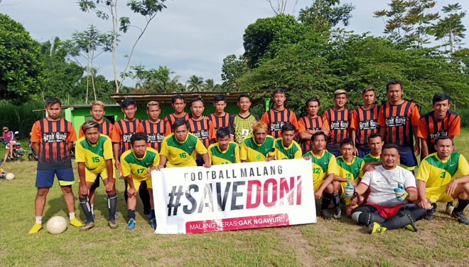Pertandingan laga amal banyak digelar di Malang Raya untuk membantu Doni (Sumber foto Arbon FC for TIMES Indonesia )