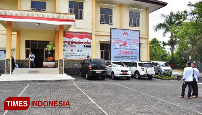 Kantor KPU Kota Batu yang sudah dikosongkan dan akan dipergunakan untuk Balai Uji KIR. (Foto: Muhammad Dhani Rahman/ TIMES Indonesia)