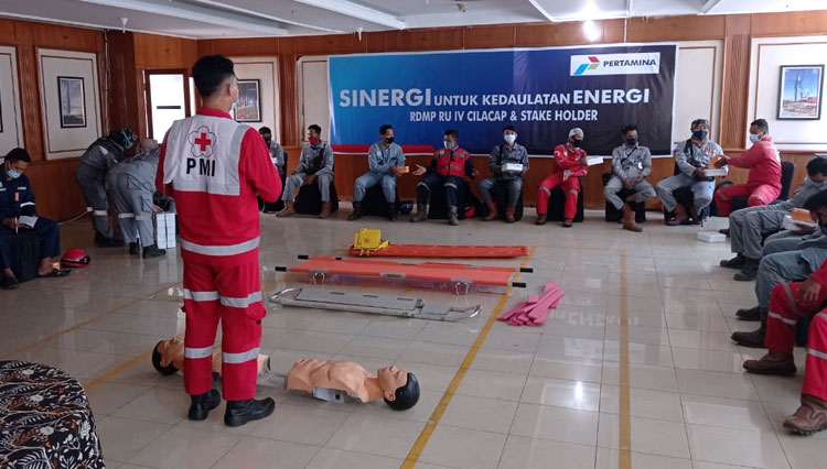PMI Cilacap sebagai juri first aid Competition. (Foto: humas PMI for TIMES Indonesia)