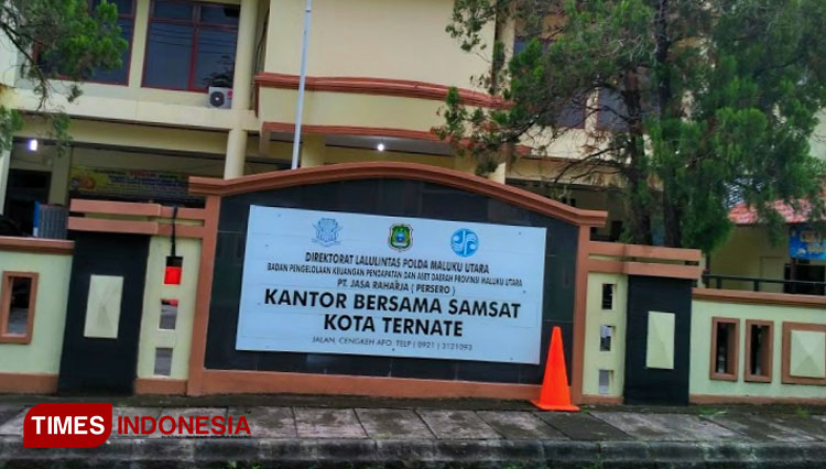 Kantor Bersama Samsat Kota Ternate. (Foto: Wahyudi Yahya/TIMES Indonesia)