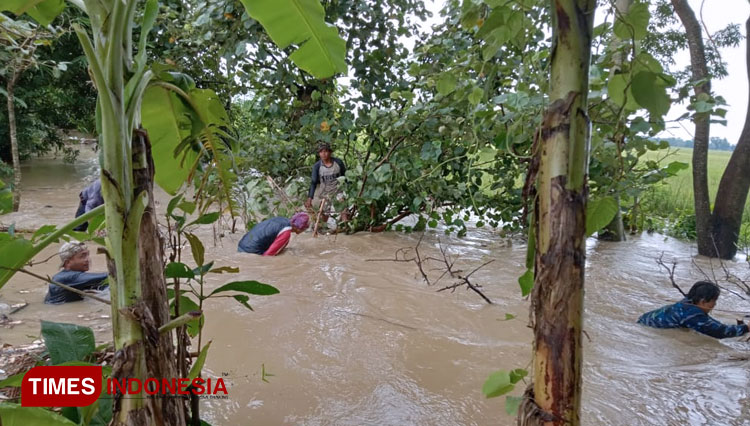 Lokasi banjir di Desa Ligung B