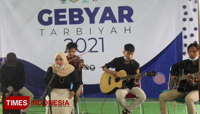 Dewan mahasiswa Fatik IAIN Ponorogo sukses gelar Gebyar Tarbiyah 2021. (Foto:Herry/Times Indonesia)