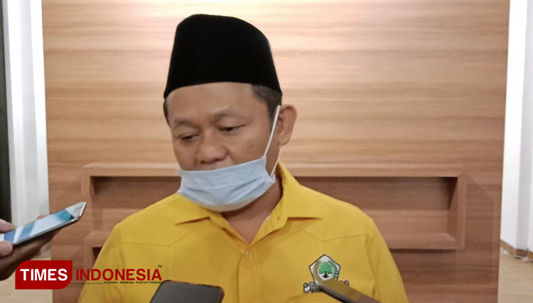 Ketua Dewan Pimpinan Daerah (DPD) Partai Golkar Jawa Timur Muhammad Sarmuji, Sabtu (27/2/2021). (Foto: Lely Yuana/TIMES Indonesia)