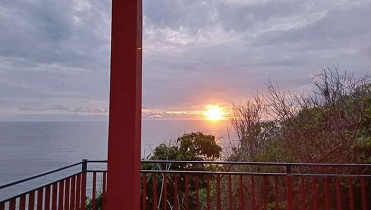Enjoy Beautiful Sunset at Ngliyep Beach from Watch Post