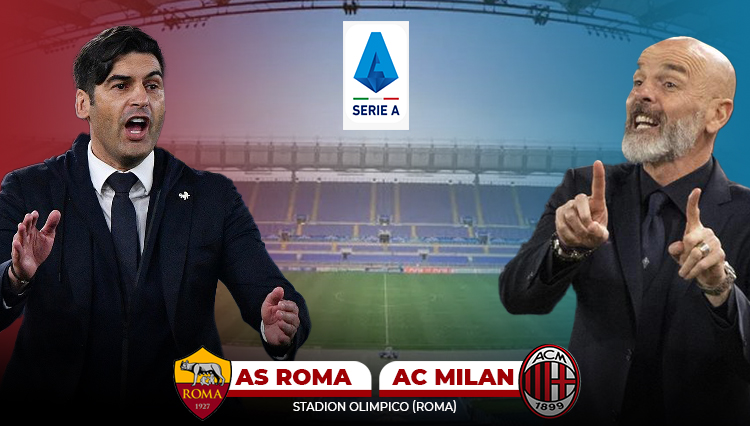 AS Roma vs AC Milan. (Grafis: Lucky/TIMES Indonesia)