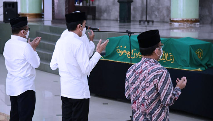 Presiden RI Jokowi Tazkiah Mendiang Artidjo Alkostar di Yogyakarta