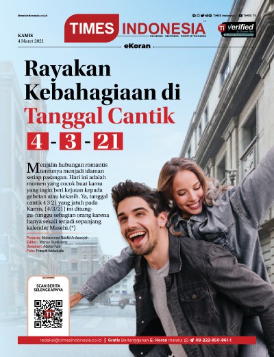 Edisi Kamis, 4 Maret 2021: E-Koran, Bacaan Positif Masyarakat 5.0
