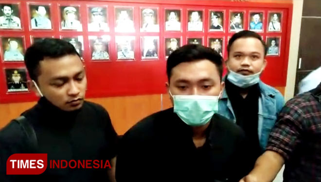 Fordamas ketika menjelaskan terkait aduan Video Penembakan Gus Idris. (Foto : Binar Gumilang/TIMES Indonesia).