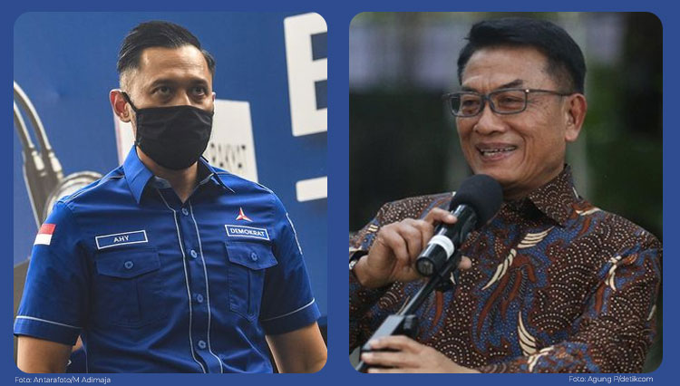 KOLASE: Ketua Umum Partai Demokrat Agus Harimurti Yudhoyono dan Ketua Umum Partai Demokrat versi KLB Sumatera Utara, Moeldoko