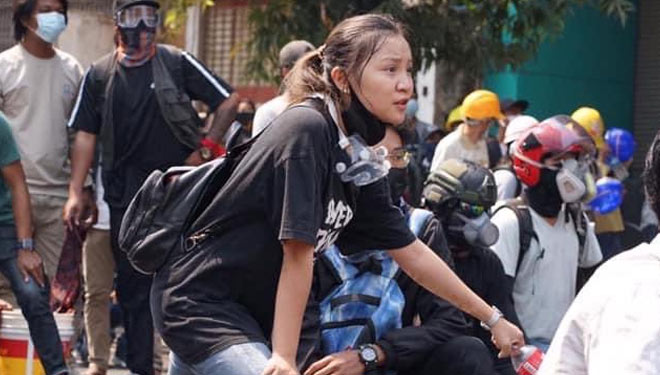 Ma Kyal Sin, Angel Dari Myanmar Yang Tertembak Saat Demonstrasi