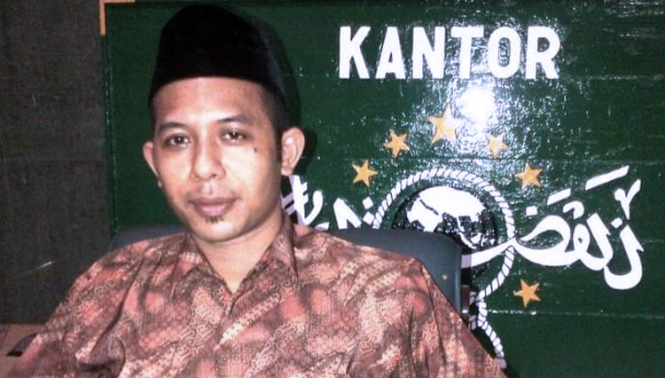 Sekretaris DPC PKB Kabupaten Lamongan, Syaifullah Abid (Gus Abid) di kantor PCNU Lamongan, Minggu (07/03/2021). (Foto: Dokumen for TIMES Indonesia)