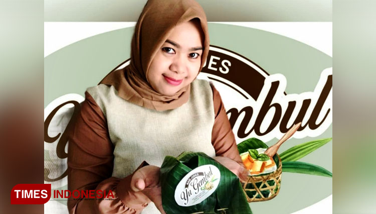 Anita Rahmania pemilik usaha Nasi Judes Yu Gembul. (FOTO:Anita/TIMES Indonesia)