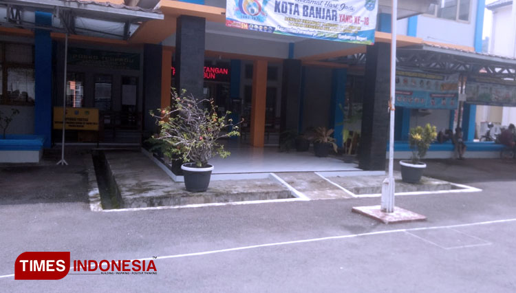Kantor Kecamatan Purwaharja tampak sepi (Foto:Susi/TIMES Indonesia)