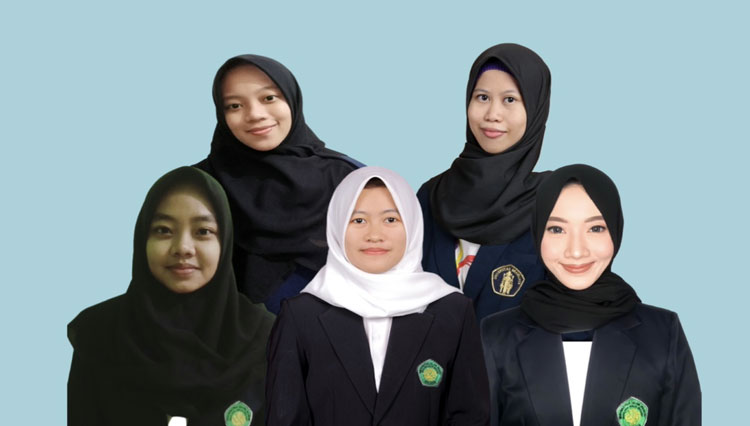 Risna Afiatur Rosyida, Bunga Salma, Marissa Nur Khoviva, Nabila Asha Rahmita, dan Aminaturrokhiyah. (Foto: Risna Afiatur Rosyida For TIMES Indonesia)