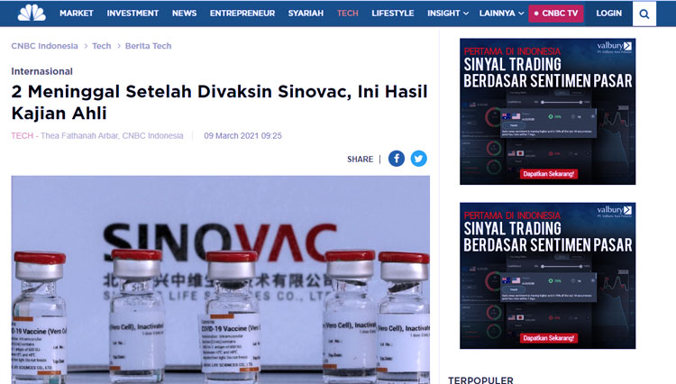 cek fakta Penerima Vaksin Covid 6