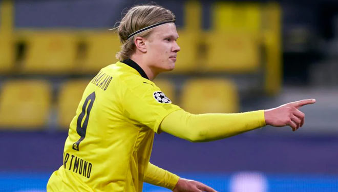 Dua Gol Erling Haaland Amankan Posisi Dortmund di Perempat Final