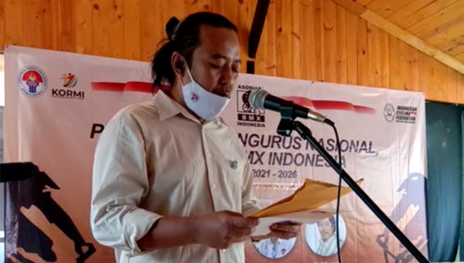 Hayono Isman Lantik Kepengurusan Asosiasi BMX Indonesia 2021-2026