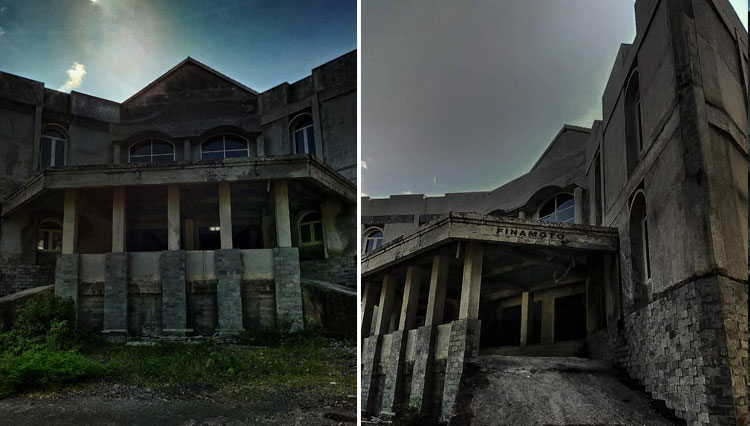 Penampakan Gedung Bappeda kota Banjar yang terhenti pembangunannya karena terkena refocusing (Foto: Dok. Fina)