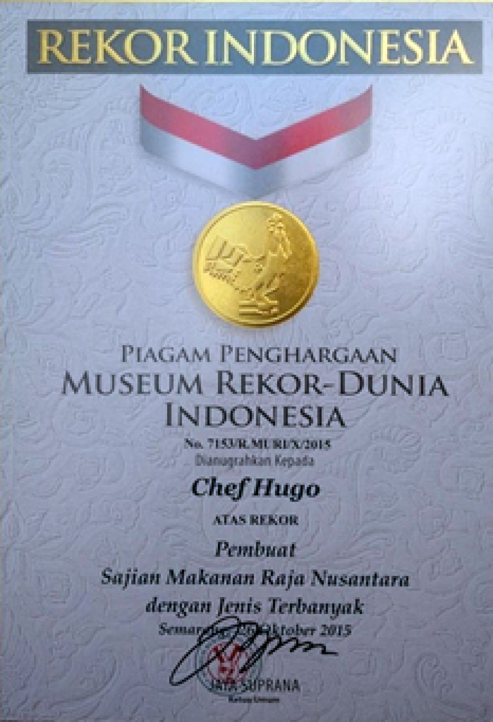 Chef Hendra Utomo muri