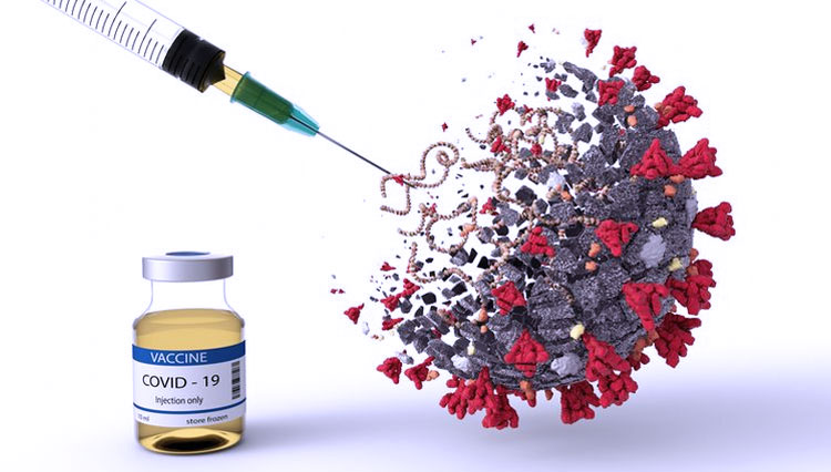 Ilustrasi Vaksin Novavax yang disebut efektif mencegah infeksi Covid-19. (FOTO: (Shutterstock/Orpheus FX)