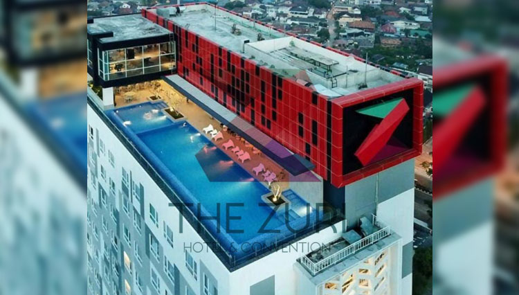 Pengunjung The Zuri Palembang bisa menikmati keindahan Kota Palembang dari lounge yang ada di lantai tertinggi hotel ini. (Foto-foto: The Zuri Palembang for TIMES Indonesia)