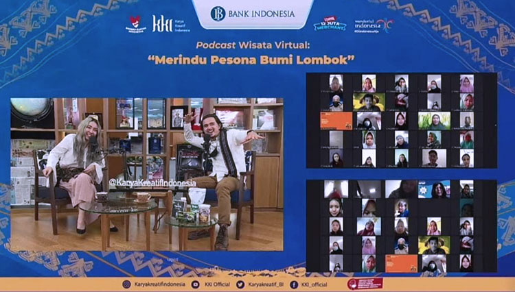 Podcast wisata virtual Merindu Pesona Lombok. (foto: KKI for TIMES Indonesia)