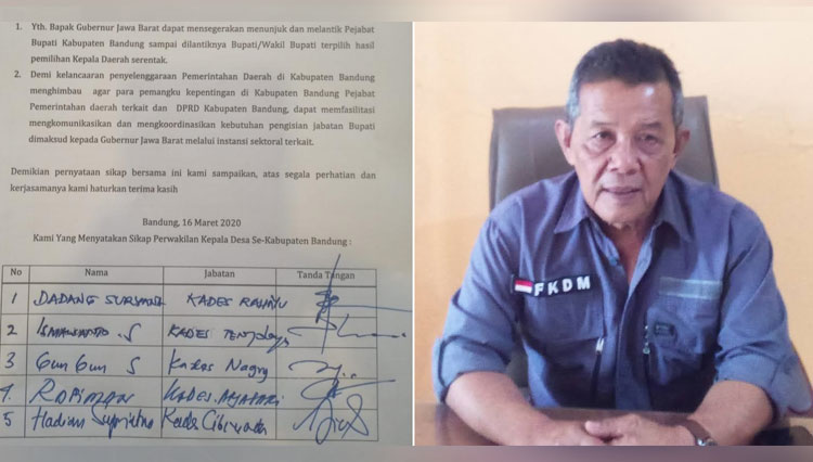 Apdesi Jabar Tanggapi Beredarnya Surat Para Kades di Kabupaten Bandung untuk Gubernur