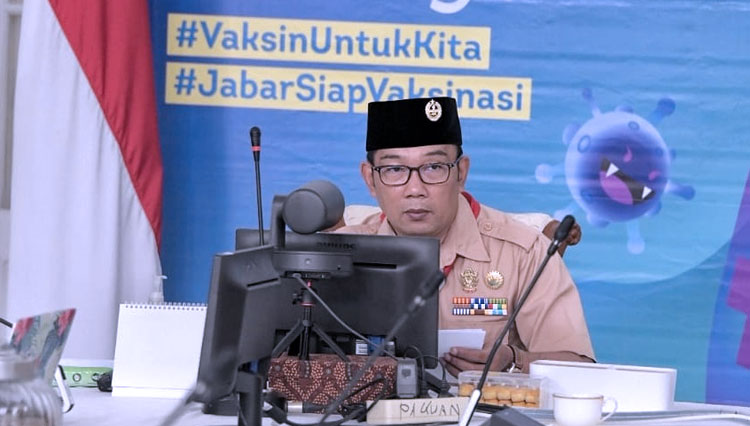 Gubernur Jabar Ridwan Kamil di Gedung Pakuan, Kota Bandung. (FOTO: Humas Jabar)
