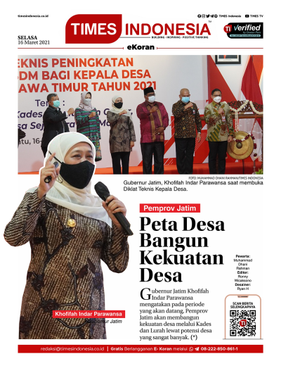 Edisi Selasa, 16 Maret 2021: E-Koran, Bacaan Positif Masyarakat 5.0 