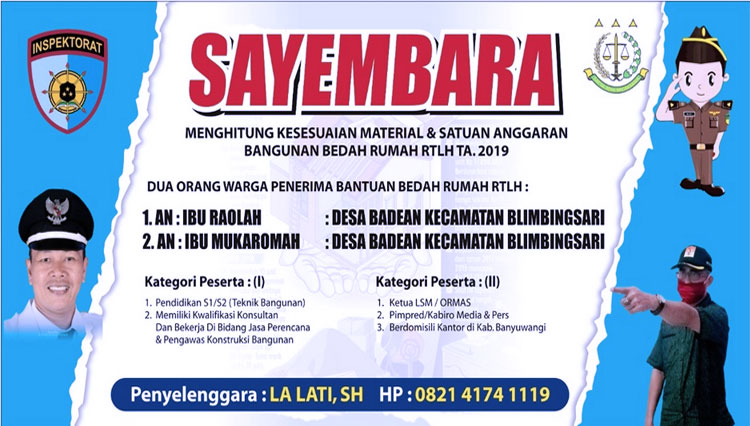 Mendadak Ada Sayembara Hitung Material Bedah Rumah, Kades Badean Banyuwangi Kaget