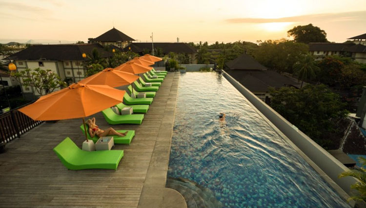 A nice ambience of Zest Hotel Legian Rooftop. (Photograph: Zest Hotel Legian for TIMES Indonesia)