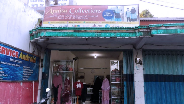 Tampilan showroom Annisah Collection.  (FOTO: AJP TIMES Indonesia)