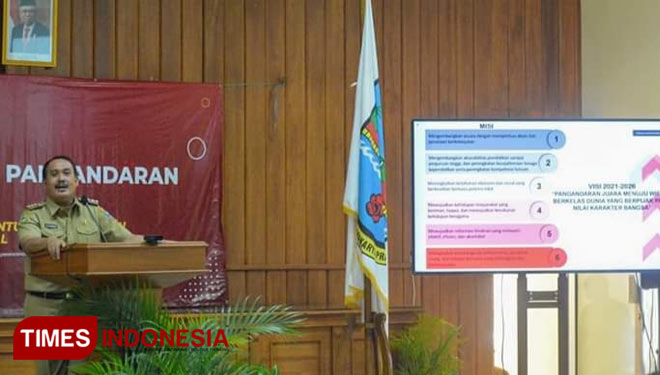 Bupati Pangandaran Jeje Wiradinata. (Foto: Syamsul Ma'arif/TIMES Indonesia)