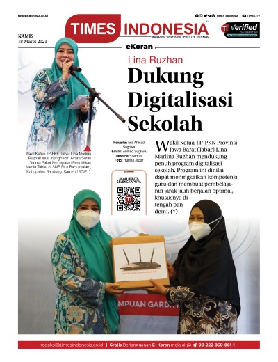 Edisi Jumat, 19 Maret 2021: E-Koran, Bacaan Positif Masyarakat 5.0