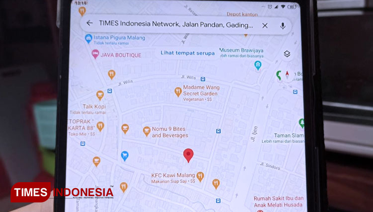 Ilustrasi Google Maps. (FOTO: Ferry/TIMES Indonesia)