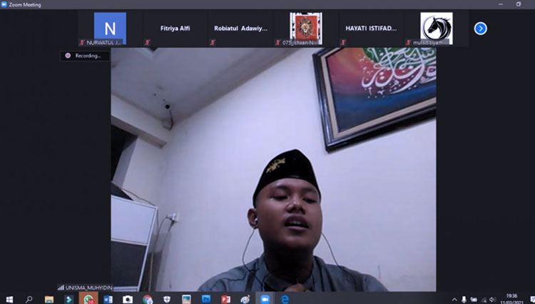 Ikatan Mahasiswa Penerima Beasiswa Unisma Malang Gelar Isra’ Mi’raj secara Virtual