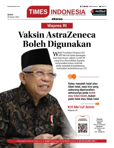 Edisi Senin, 22 Maret 2021: E-Koran, Bacaan Positif Masyarakat 5.0
