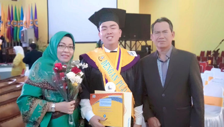 Mahasiswa berprestasi Universitas Sriwijaya (Unsri) pada tahun 2019 dengan IPK 3,71, Muhammad Imam Ammarullah. (Foto: Dokumen/UNSRI)