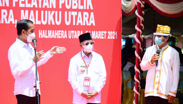 Presiden RI Jokowi di Maluku Utara 1