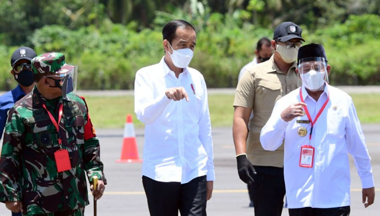 Presiden RI Jokowi di Maluku Utara