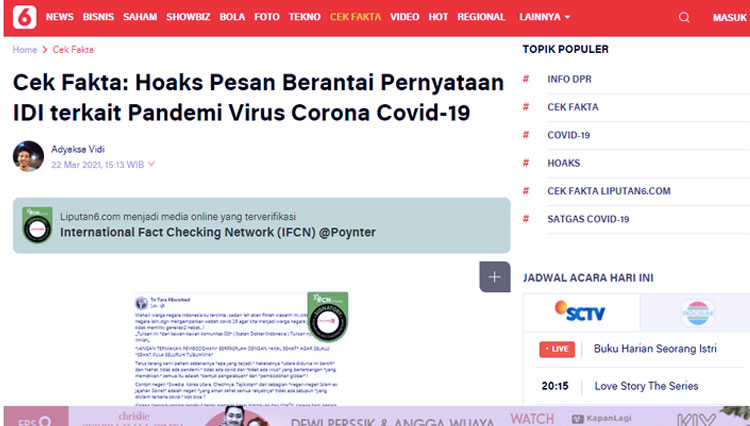 cek fakta Wabah Covid 4