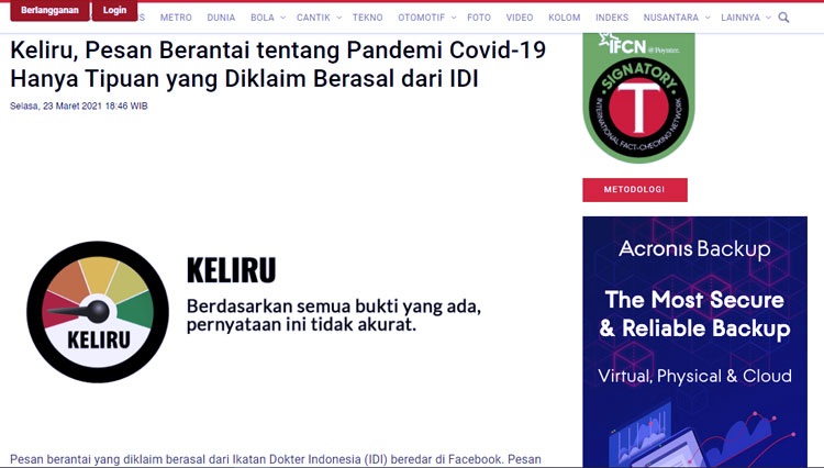 cek fakta Wabah Covid 7