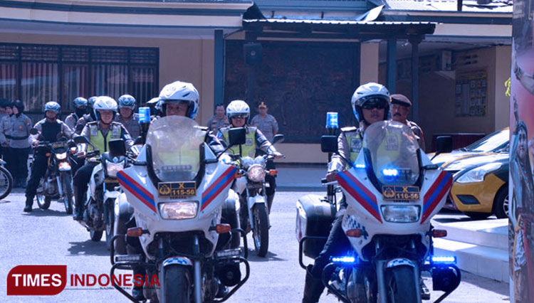 Ilustrasi motor patroli polisi. (Foto: dok. TIMES Indonesia)